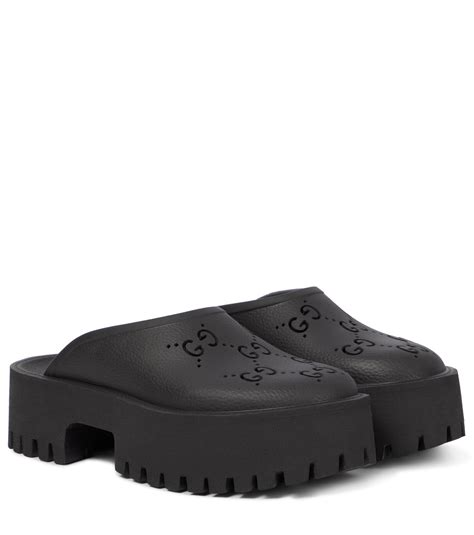 gucci mule slides|Gucci clogs rubber women's.